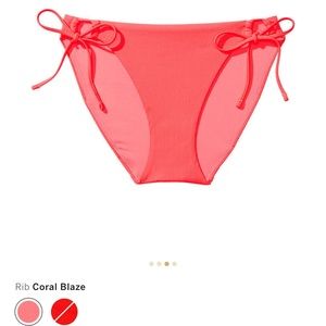 NWT Victoria’s Secret - Mix and Match Side Tie Bikini Bottom Ribbed Size M